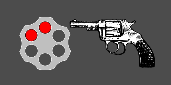 Russian Roulette, A Revolver backup, 1/6 change of critical hit : r/PixelGun